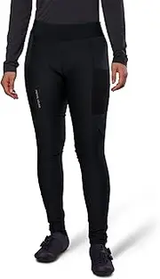 [Pearl iZUMi] Women's AmFIB Cycling Tights, Side Cargo Pockets, Brush Fleece Interior for Warmth, Women’s Levitate Plus Chamois