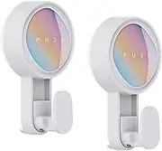 2 PCS Suction Cup Hooks for Shower, Amaezorx Suction Hooks, No Drilling Suction Cups Heavy Duty Shower Hooks, Removable Shower Hanger Coat Hook for Bathroom Kitchen Hotel