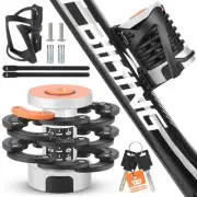 Folding Bike Lock Combination, Foldable Bike Lock with Combination Retrieve S...