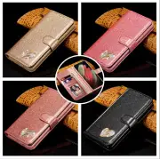 Glitter Flip Card Holder Case For Samsung S24 S23 S22 S21 S20 Plus Note 20 Ultra