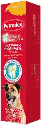 Petrodex Enzymatic Toothpaste for Dogs, Pet Dental Care, Poultry Flavor, 6.2 oz