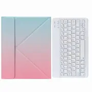 Leather Case With Bluetooth Keyboard For Ipad 9.7 2018 & 2017 Three Fold Holder Pink Blue Laptop Cases & Bags