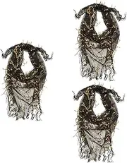 [TENDYCOCO] 3pcs Sequin Triangle Scarf Cinturon Para Mujer Waist Chain Women Skirt Performance Skirt Tassels Sequins Hip Scarf Scarves for Women Dressy Skirts Dance Scarves Belt Cloth