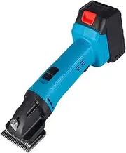 Cordless Horse Hair Clippers, 500W Electric Sheep Shears with 2 Battery, 2400rpm, 9/13 Tooth Stainless Steel Blade, Horse Grooming Clippers for Camels Dogs Sheep