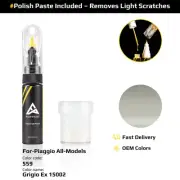 Touch Up Paint For Piaggio All Models 559 Grigio Ex 15002 With Polish Paste