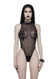 [Widow] Ankh Mesh Bodysuit