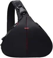 Aswalling DSLR Shoulder Camera Bag Waterproof Travel Small Photography Bags Triangle Sling Bag for Digital Camera B