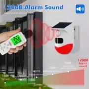 Outdoor Solar Alarm Long Control Distance with Motion Sensor and 120dB Sound