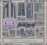Eduard FE278 1/48 Vought F-8E Crusader Detail Set for Hasegawa kit