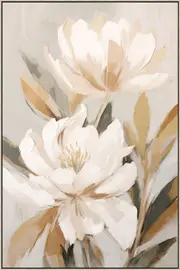 Terra Flower Framed Canvas 80x120cm