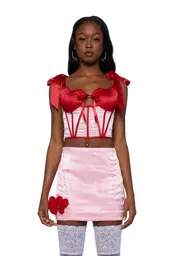 [Sugar Thrillz] Hearts Aglow Corset Top
