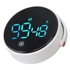US (White)Digital Kitchen Timer Magnetic Large LED Display Countdown Timer
