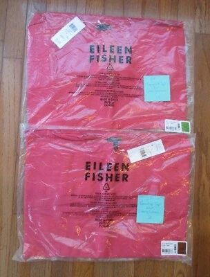 NWT Eileen Fisher Round Neck Fine Knit Box-Top Cherry Lane $218 Dry clean only