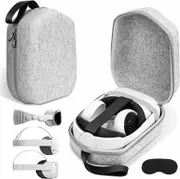 VR Case Hard Carrying Protection Compatible Meta Oculus Quest 2 3 Gaming Headset Storage Travel Touch Controllers Vision Pro Elite