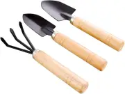 Garden Tools Sets, Garden Tool Kit Mini Spade Shovel and Rake,3 Pieces Mini G...