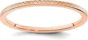 [JewelryWeb] 14ctr 1.2mm Criss cross Pattern Stackable Band Ring Jewelry Gifts for Women - Ring Size Options Range: I to T