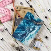 Needlework Holder "Abstract Ocean"