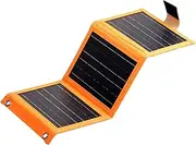 Portable Solar Panel Charger - Foldable Solar Panel for Mobile Phones | Foldable Fast Charging Charger | Cellphone Solar | Travel Camping Charging Device for Smartphones