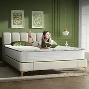 Clevinger Mattress Topper, 5-Zone Memory Foam Mattress Topper, Cooling Gel Infusion with Hypoallergenic Fabric Bamboo Cover (4CM, King)