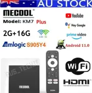 ✅AU Mecool KM7 Plus Android TV 11 Netflix AV1 ATV chromecast Dual WiFi Box 4K