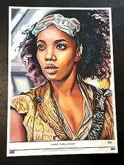 Jannah 2021 Topps Star Wars Living 10x14 Fine Art Print # 36/84 Naomi Ackie