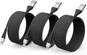 iPhone Charger Cord 3Pack 6FT, Apple MFi Certified USB A to Lightning Cable Braided Fast Charging Cord Compatible with iPhone14/13/12/11 Pro Max/Pro/XS Max/XS/XR/X/8 Plus/8/7/iPad/iPod