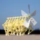 風力仿生獸科技小制作兒童玩具科學小發明創意手工風能動力機械獸
