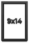 9x14 Shadow Box Frame Black | 2 Inches Deep Real Wood Contemporary Shadowbox Dis