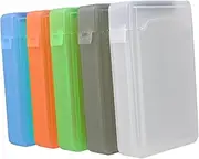 DOITOOL 5pcs Hard Drive Protective Cases Storage Box for Hard Drives Shock Resistant and Practical Design for Office and Travel Use Grey
