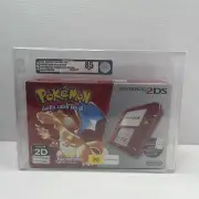 VGA GRADED 85 NM+ Pokemon Red Version Nintendo 2DS Console AUS PAL - BRAND NEW