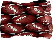 [Diusye] Silk Scarves Many of American Footballs Prints Long Chiffon Scarf Wrap Shawl for Women