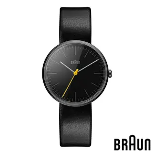 BRAUN德國百靈 經典簡約設計陶瓷錶 黑錶盤黑色
