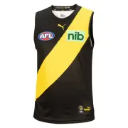 Richmond Tigers AFL PUMA Mens Replica Home Guernsey | Black by Sporting House