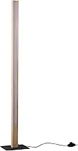 Lexi Lighting Rectara Floor Lamp, Wooden LED Corner Floor Lamp, Color Temperature 2600K, Overall Height 120cm, Inline On/Off, Minimalist Modern Standing Light for Living Room, Bedroom, Studio, Office