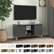 Solid Wood TV Cabinet with Legs Hifi Stand Furniture Multi Colours vidaXL