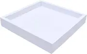 Square Imitation Cement Planter Tray Flowerpot Tray Potted Support Plants Drip Tray Potted Plate DIY Plant Saucer Square Plate Thicken Tray Classic Decorate Small Container White