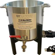 Large 21 LB Wax Melter for Candle Making: Electric Wax Melting Pot