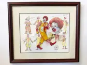 Tariff-free - Ronald McDonald Celebrating 30 Years - Framed Ltd Edition Print