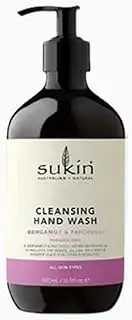 Sukin Cleansing Hand Wash, Bergamot & Patchouli, 500ml
