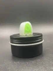 WKRMN Ghosty Clear/Green Blue Glow PVC EDC Zipper Pull Bead