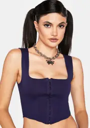 Azure Crave It Corset Top