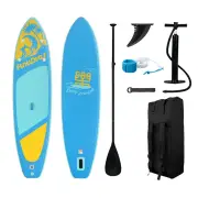 [EU Direct] FunWater 350cm Large Size Inflatable Stand Up Paddle Board Surfboard Complete Paddleboard Accessories Adjust