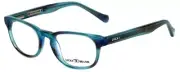 Lucky Brand Designer Blue Light Blocking Glasses Dynamo-Aqua in Aqua 45mm Oval