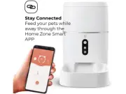 HOME ZONE Automatic Smart Wireless Pet Feeder Cat/Dog Food Dispenser with Remote