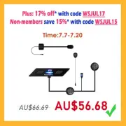 F2 Motorcycle Helmet Bluetooth Intercom Headset Motorbike Interphone Waterproof