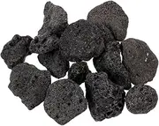 INOOMP Aquarium, 1 Set of Rocks Natural Lava Pebbles Stones Planter Natural Stones for Fireplaces Fire Pits Plants Cultivation Fish Tank Decoration