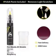Touch Up Paint For Mazda All Models 6V Raspberry With Polish Paste