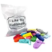Plastic KAM Suspender Clips - 1 INCH - Clip Soother/Pacifier/Paci/Toy Holder