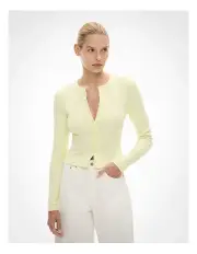 [Witchery] Button Front Top in Citrus