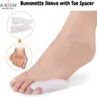 Bunionette Sleeve w Toe Spacer Corn Sleeve Cushion Relieves & Corrects